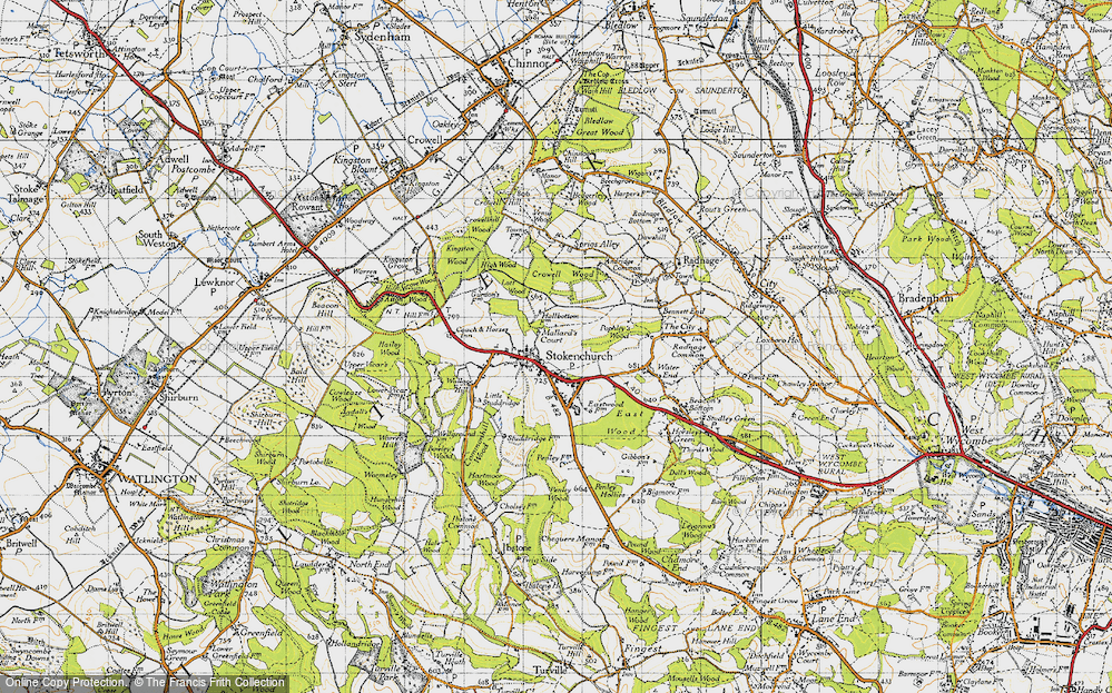 Old Map of Stokenchurch, 1947 in 1947