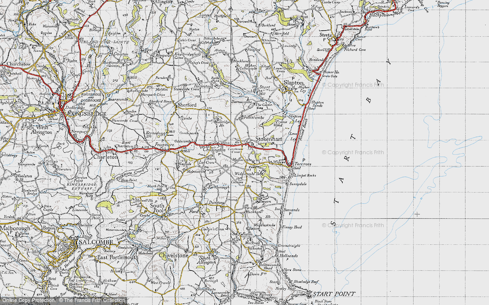 Old Map of Stokenham, 1946 in 1946