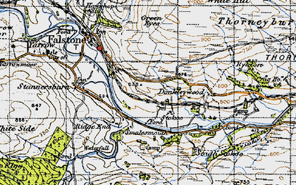 Old map of Stokoe in 1947