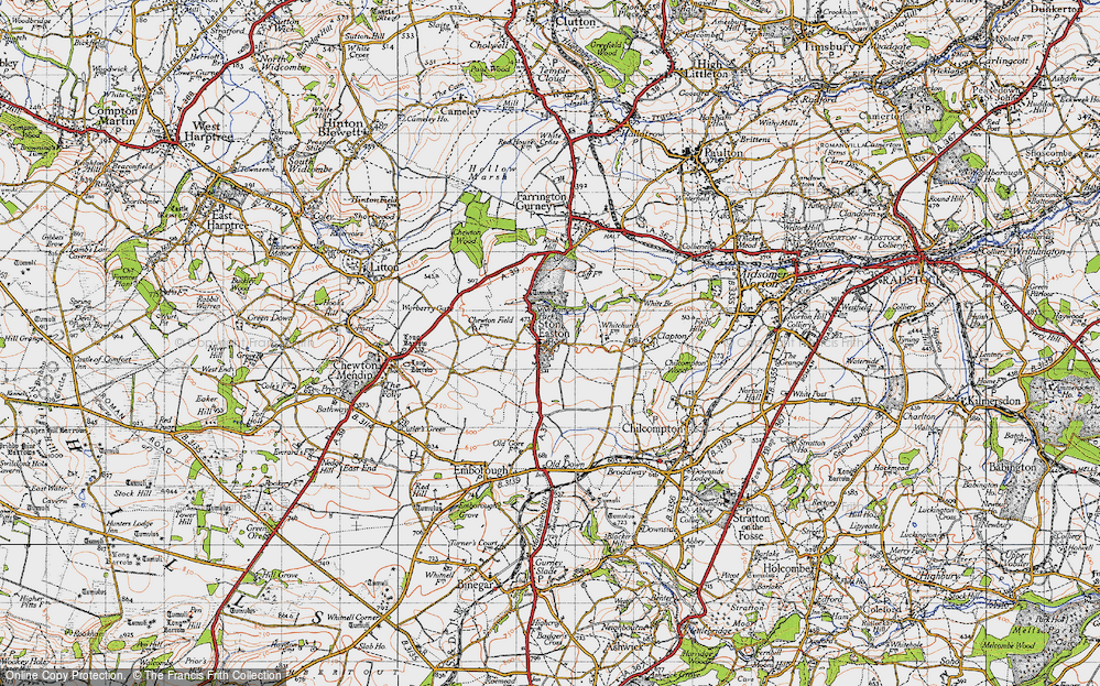 Old Map of Ston Easton, 1946 in 1946