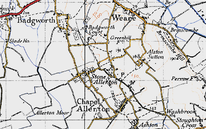 Old map of Stone Allerton in 1946