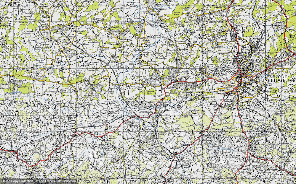 Old Map of Stone Cross, 1946 in 1946
