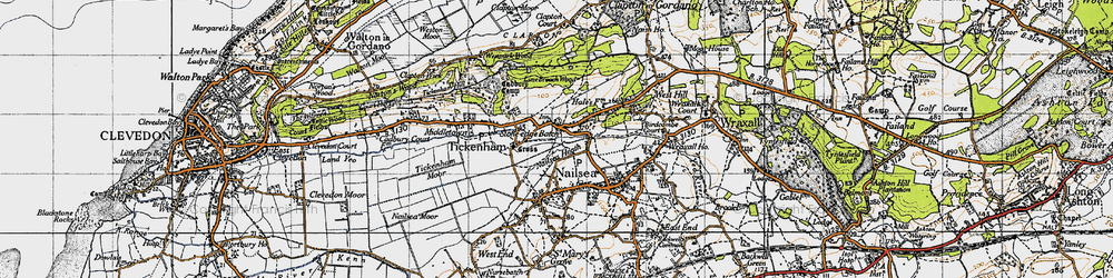 Old map of Lime Breach Wood in 1946