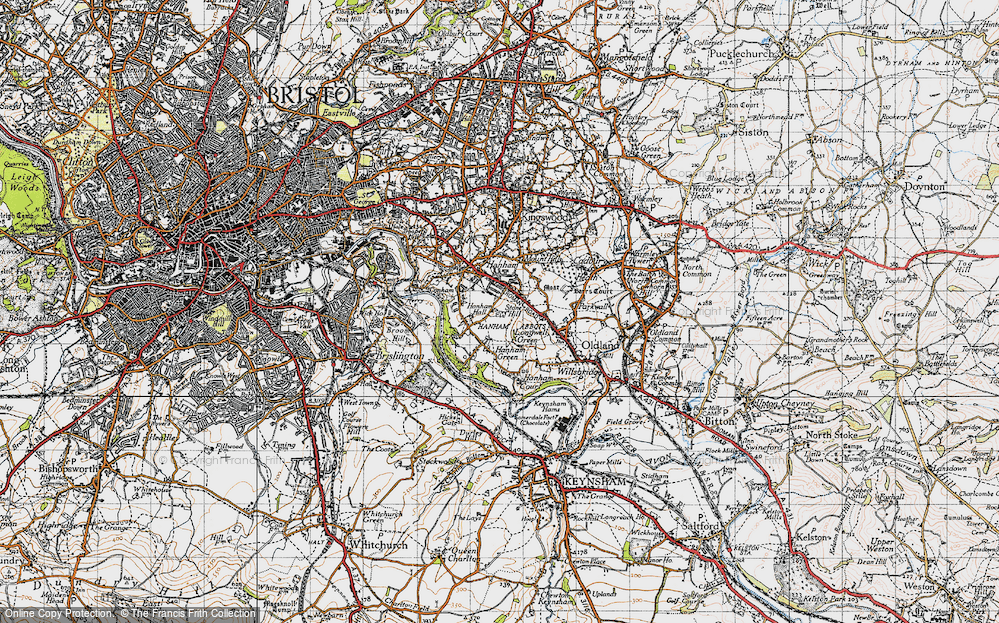 Old Map of Stone Hill, 1946 in 1946