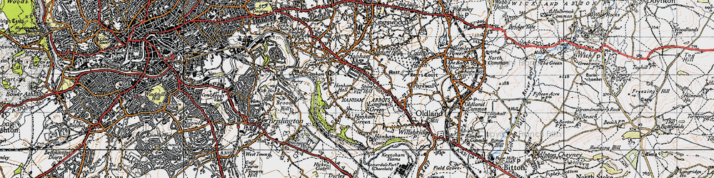 Old map of Stone Hill in 1946