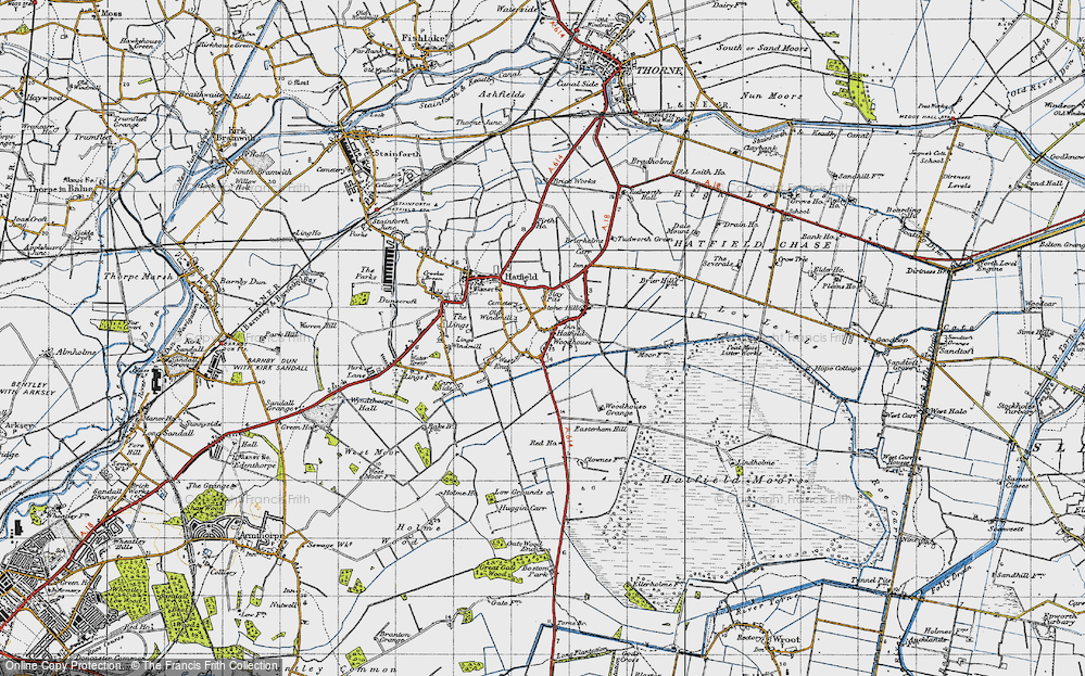 Old Map of Stone Hill, 1947 in 1947