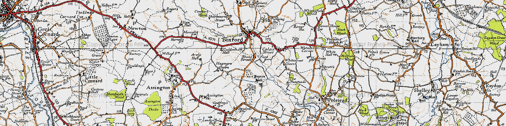 Old map of Stone Street in 1946