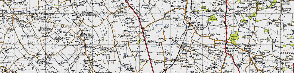 Old map of Stone Street in 1946