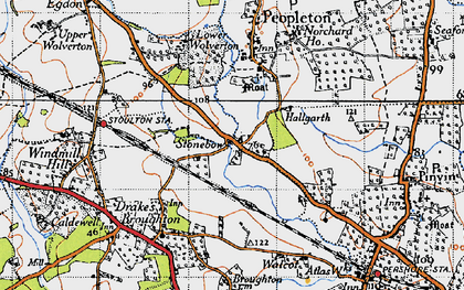 Old map of Stonebow in 1946