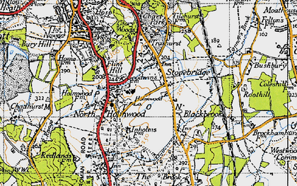 Old map of Stonebridge in 1940