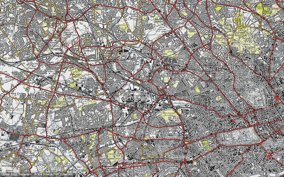 Old Map of Stonebridge, 1945 in 1945