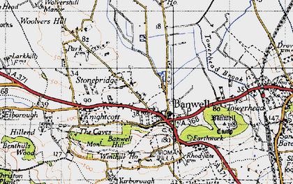 Old map of Stonebridge in 1946