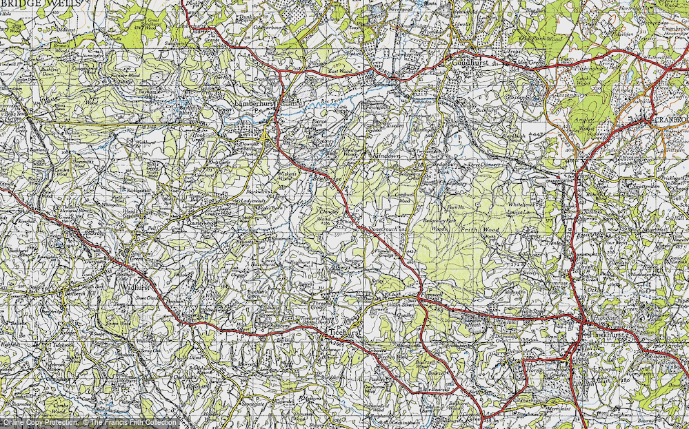 Old Map of Stonecrouch, 1940 in 1940
