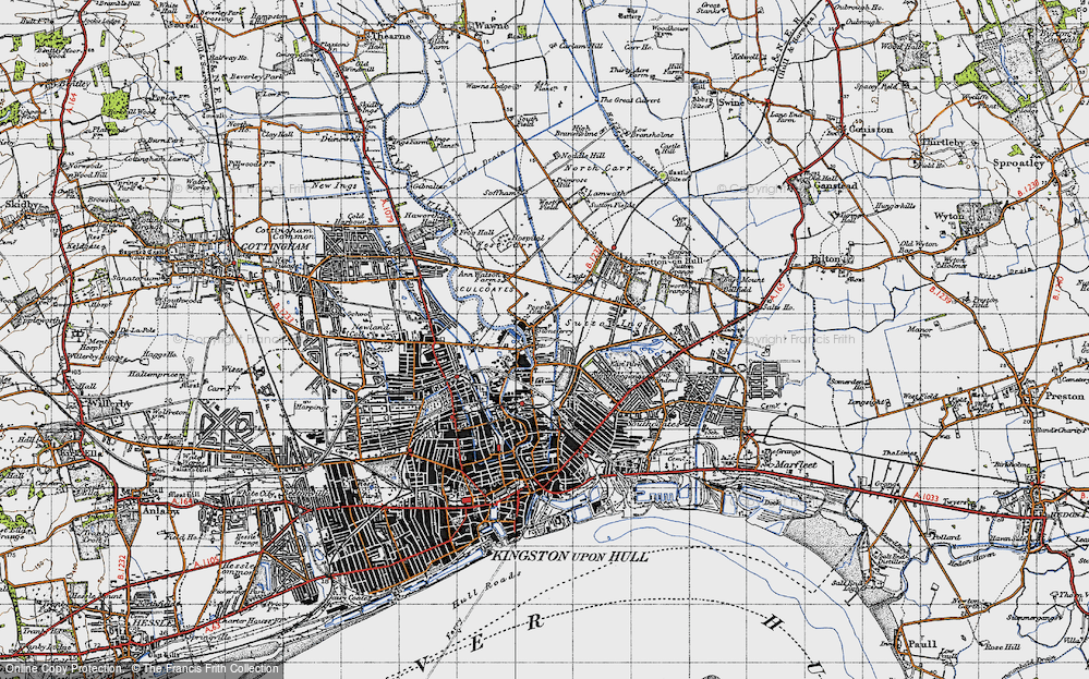 Old Map of Stoneferry, 1947 in 1947
