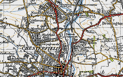 Old map of Stonegravels in 1947