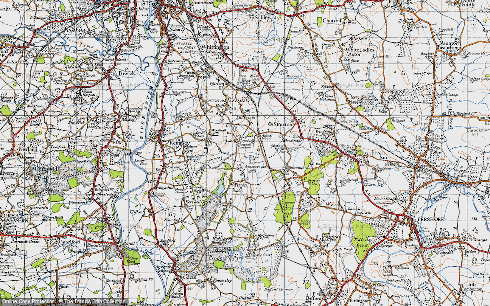 Old Map of Stonehall, 1947 in 1947