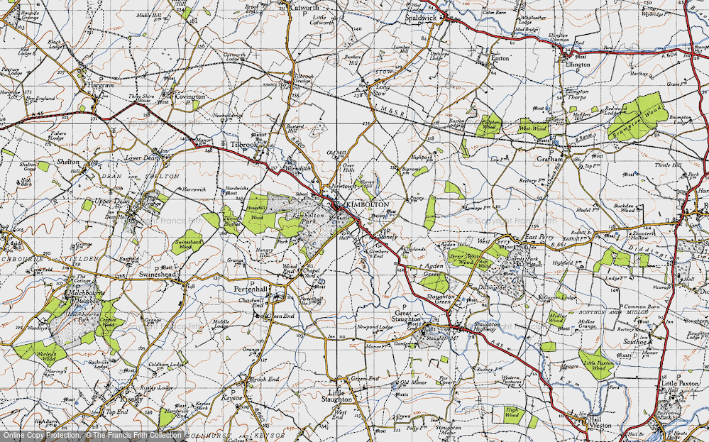 Old Map of Stonely, 1946 in 1946