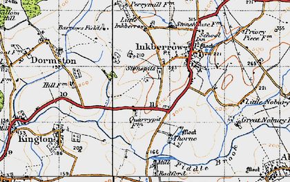 Old map of Stonepits in 1947