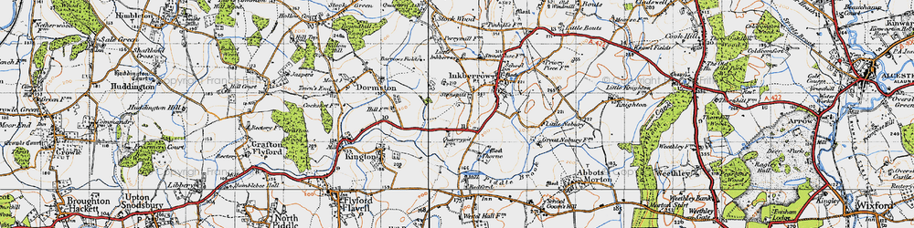 Old map of Stonepits in 1947