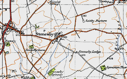 Old map of Stonesby in 1946