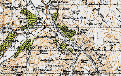 Old map of Stonethwaite in 1947