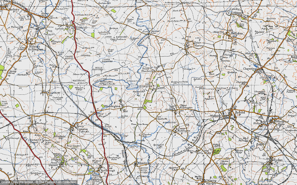 Old Map of Stoneton, 1946 in 1946