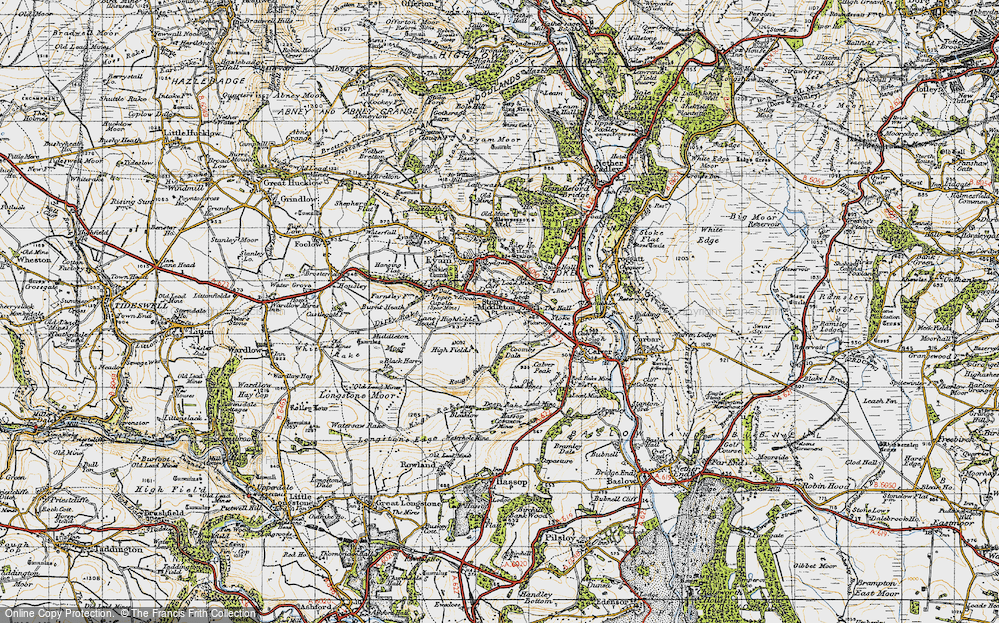 Old Map of Stoney Middleton, 1947 in 1947