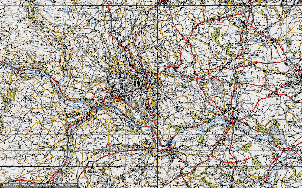 Old Map of Stoney Royd, 1947 in 1947