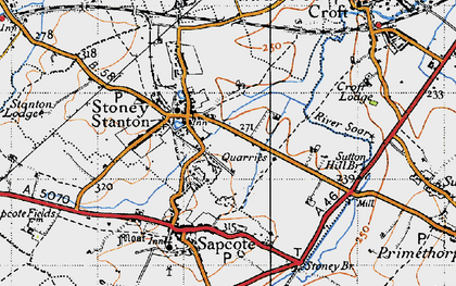 Old map of Stoney Cove in 1946