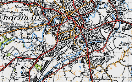 Old map of Stoneyfield in 1947
