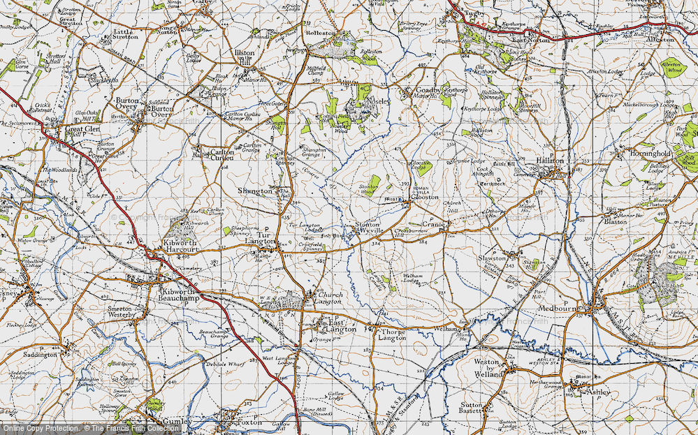 Old Map of Stonton Wyville, 1946 in 1946