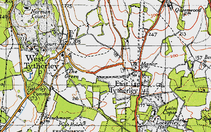 Old map of Stony Batter in 1940