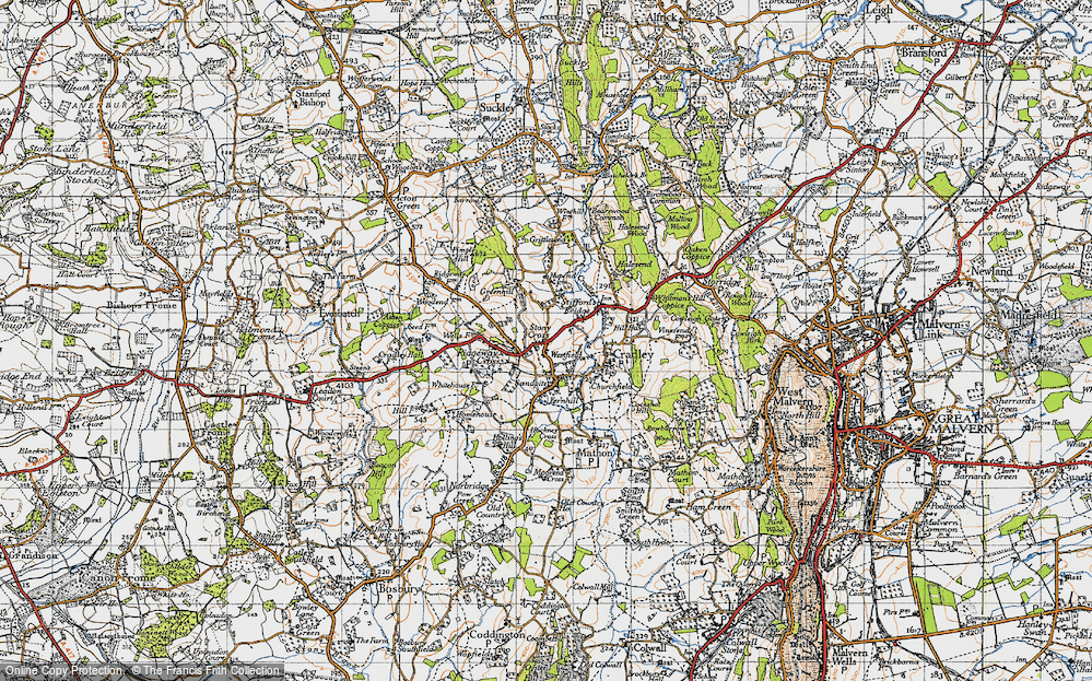 Old Map of Stony Cross, 1947 in 1947
