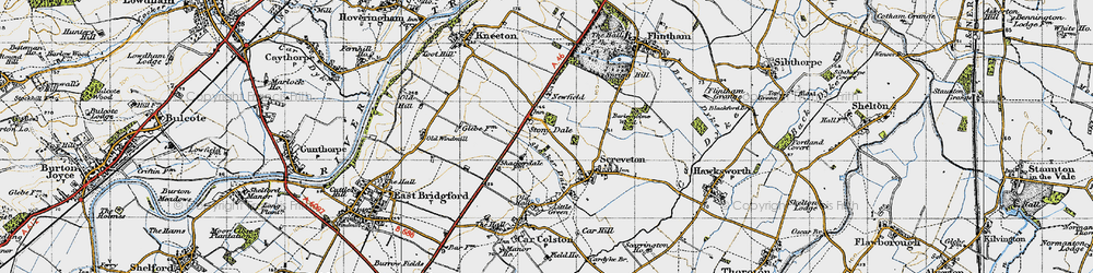 Old map of Stony Dale in 1946