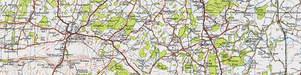 Old map of Stony Heath in 1945
