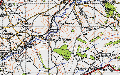 Old map of Stony Littleton in 1946