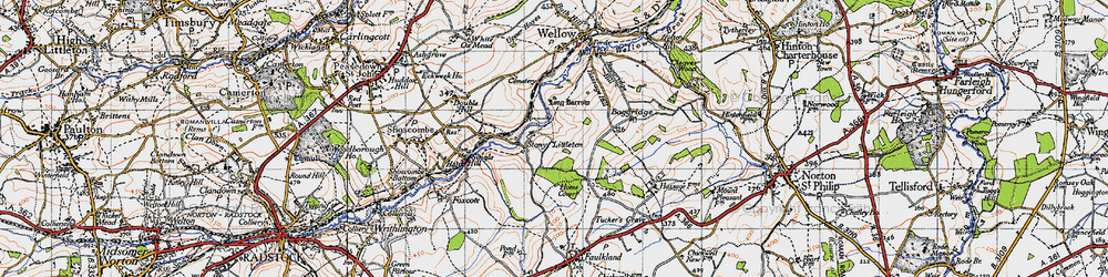 Old map of Stony Littleton in 1946