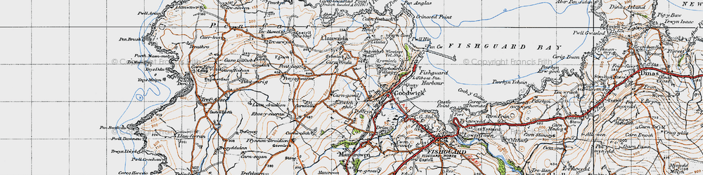 Old map of Stop-and-Call in 1947