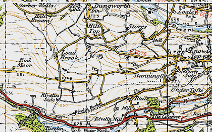 Old map of Stopes in 1947