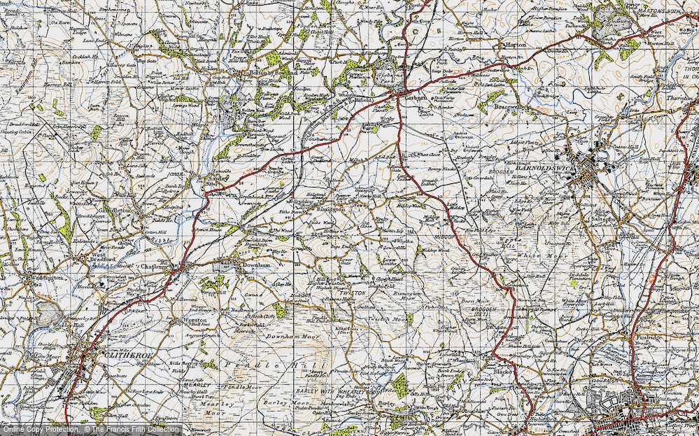 Old Map of Stopper Lane, 1947 in 1947