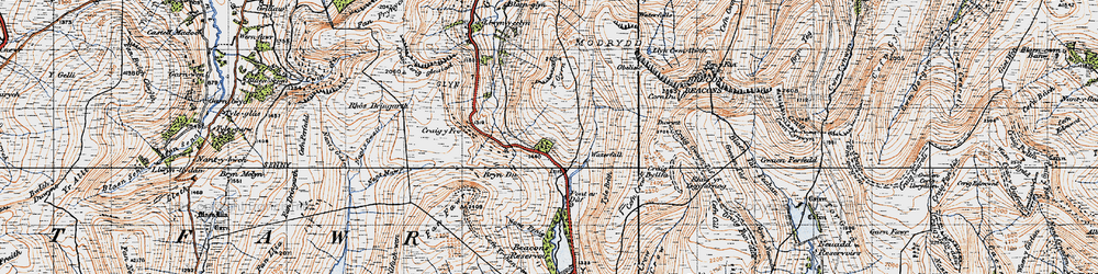 Old map of Blaenglyn in 1947