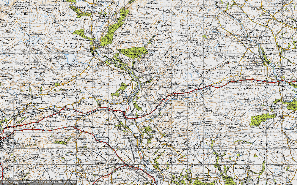 Old Map of Storiths, 1947 in 1947