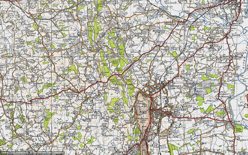Old Map of Storridge, 1947 in 1947
