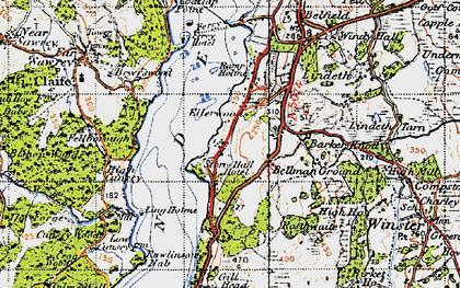 Old map of Storrs in 1947