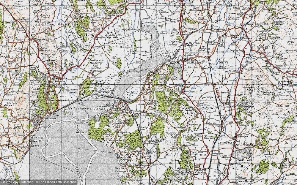 Old Map of Storth, 1947 in 1947