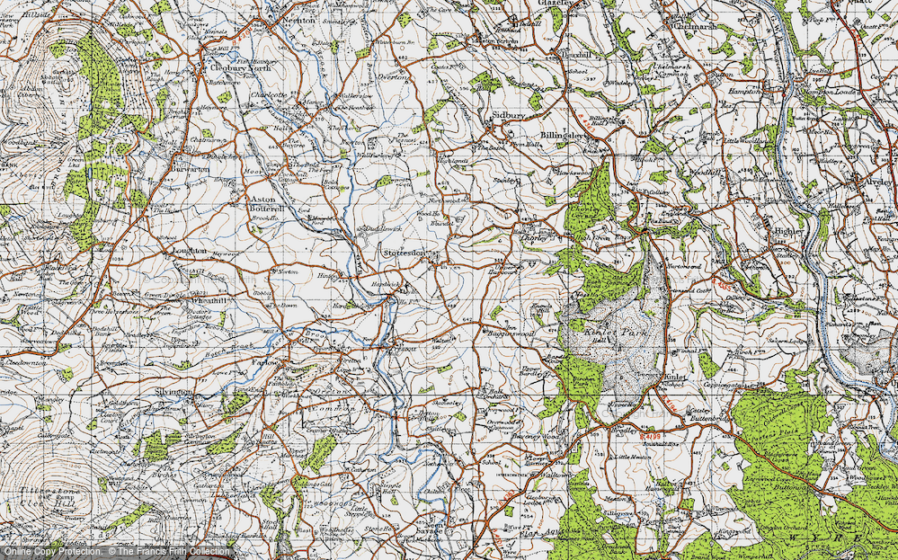 Old Map of Stottesdon, 1947 in 1947