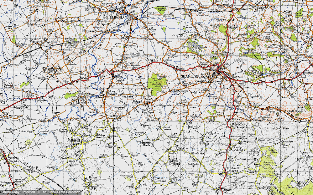 Old Map of Stour Row, 1945 in 1945