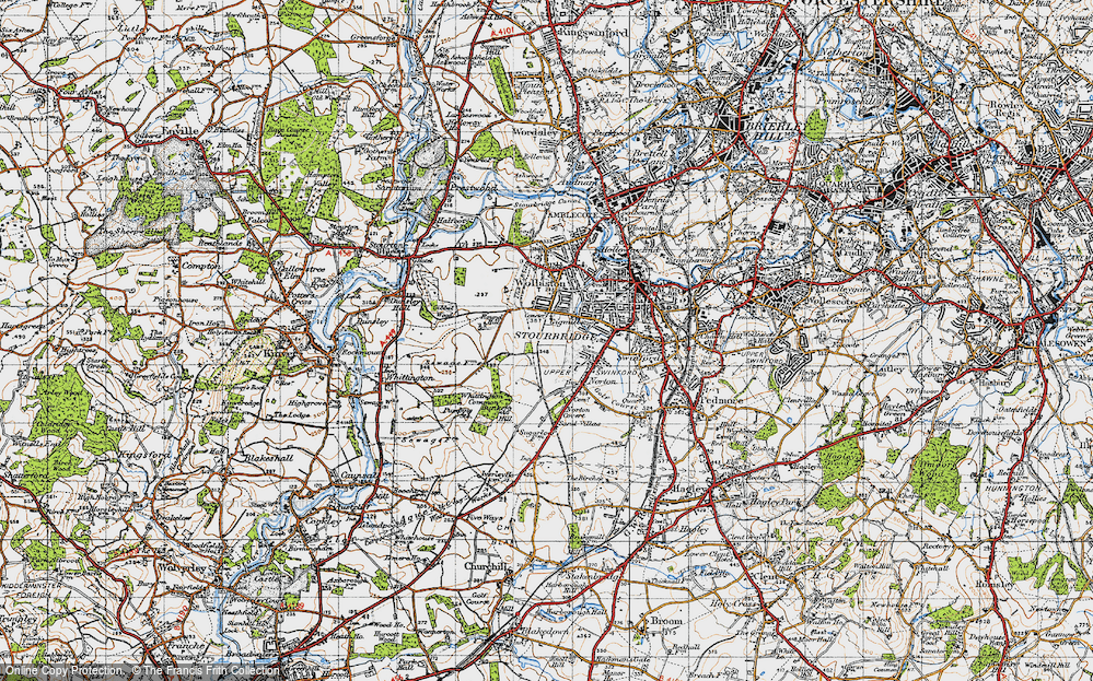 Old Map of Stourbridge, 1947 in 1947
