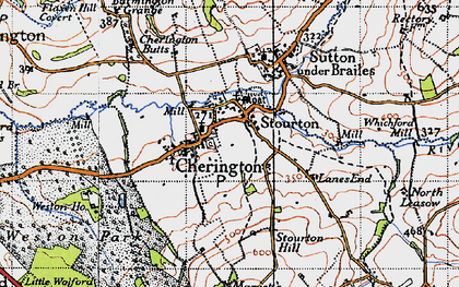 Old map of Stourton in 1946