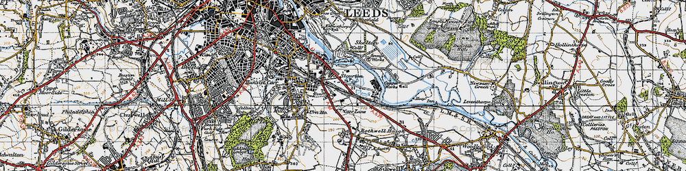 Old map of Stourton in 1947